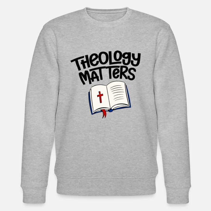 Theology Matters 4 - Stanley/Stella Unisex Bio-Sweatshirt CHANGER  - Grau meliert