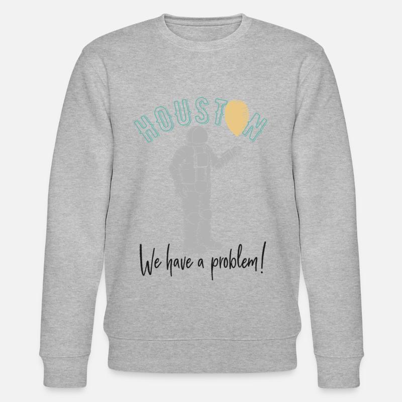 Huston, wir haben ein Problem! - Stanley/Stella Unisex Bio-Sweatshirt CHANGER  - Grau meliert