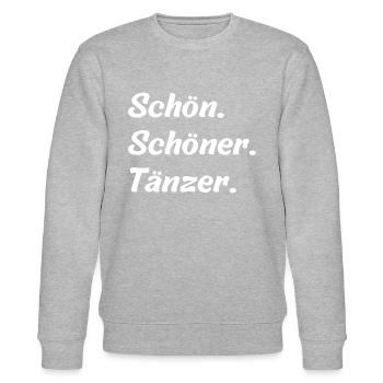 Schön. Schöner. Tänzer - Stanley/Stella Unisex Bio-Sweatshirt CHANGER  - Grau meliert - Vorne - Nik (191cm) & Marisol (170cm)