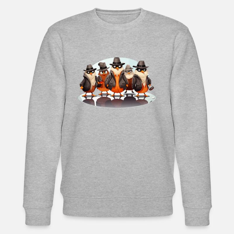 Die Kaffee-Ermittler - Stanley/Stella Unisex Bio-Sweatshirt CHANGER  - Grau meliert