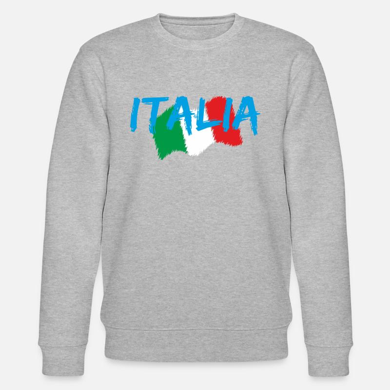 Italien Edo blau - Stanley/Stella Unisex Bio-Sweatshirt CHANGER  - Grau meliert
