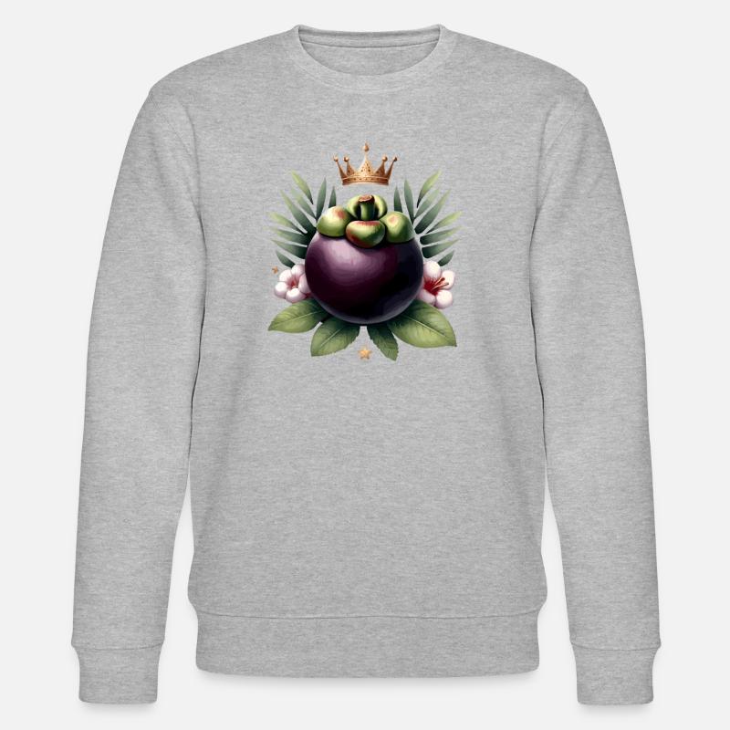 Mangoustan Thaïlande Fruit Mangoustan - Sweat bio CHANGER Stanley/Stella Unisexe - gris chiné