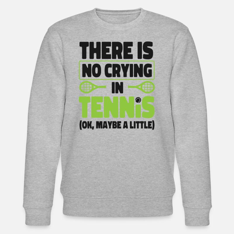Funny Tennis Player Racket There - Stanley/Stella Unisex Bio-Sweatshirt CHANGER  - Grau meliert