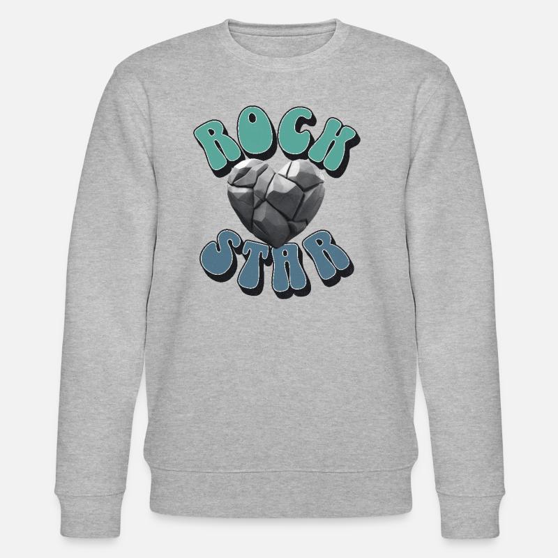 Steine - Stanley/Stella Unisex Bio-Sweatshirt CHANGER  - Grau meliert