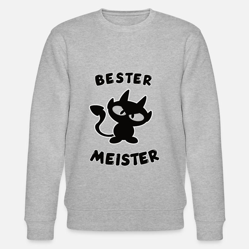 cooles bester Meister Design - Stanley/Stella Unisex Bio-Sweatshirt CHANGER  - Grau meliert
