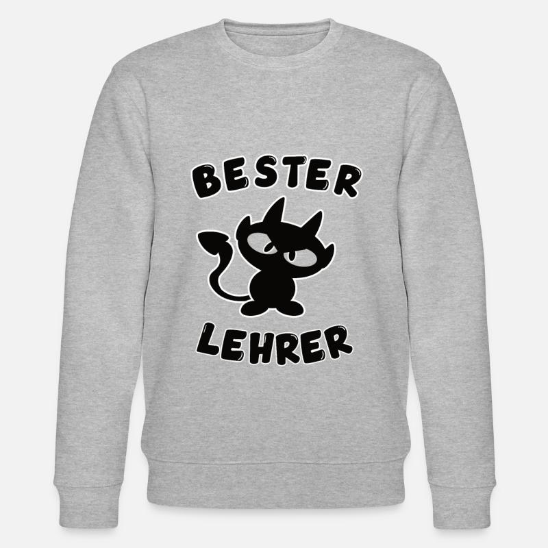 cooles bester Lehrer Design - Stanley/Stella Unisex Bio-Sweatshirt CHANGER  - Grau meliert