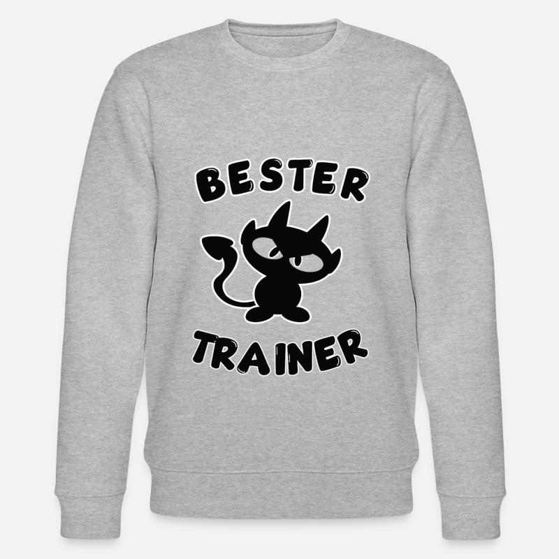 cooles bester Trainer Design - Stanley/Stella Unisex Bio-Sweatshirt CHANGER  - Grau meliert
