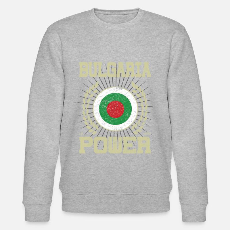 Cooles Bulgarien, Design - Stanley/Stella Unisex Bio-Sweatshirt CHANGER  - Grau meliert