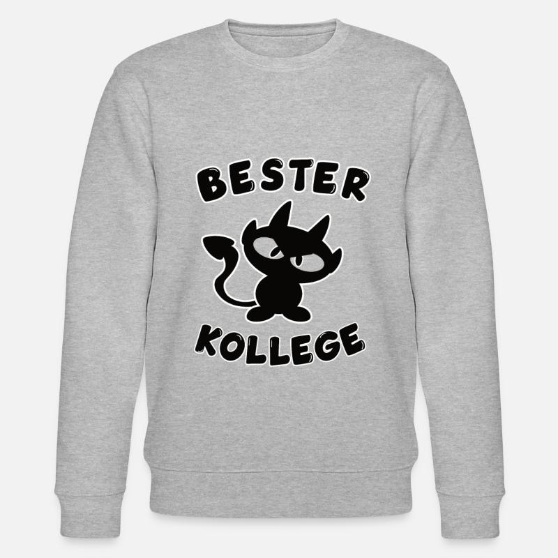 cooles bester Kollege Design - Stanley/Stella Unisex Bio-Sweatshirt CHANGER  - Grau meliert