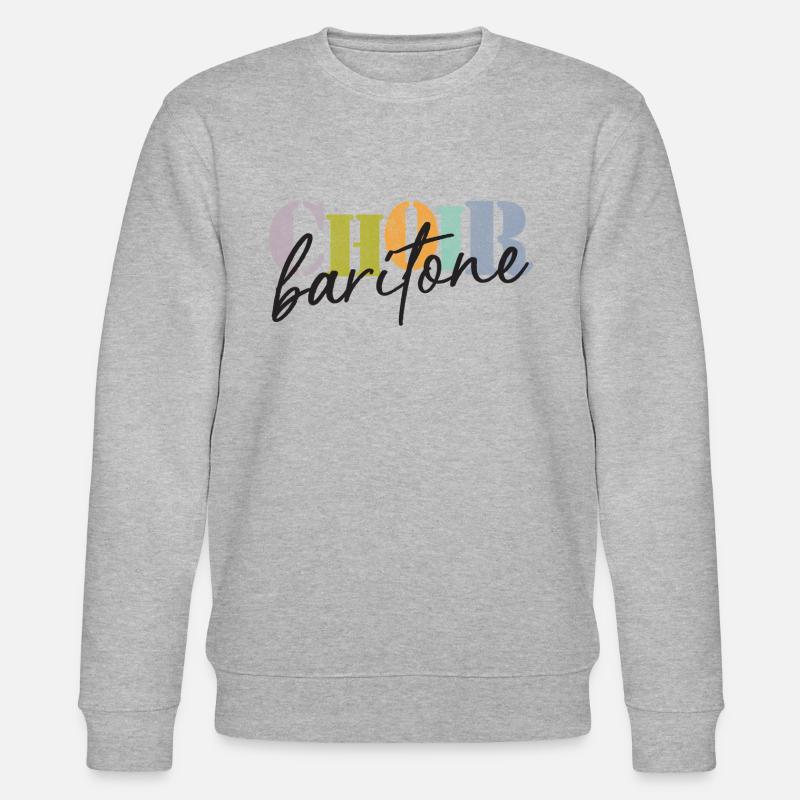 Choir - Baritone singer - Stanley/Stella Unisex Bio-Sweatshirt CHANGER  - Grau meliert