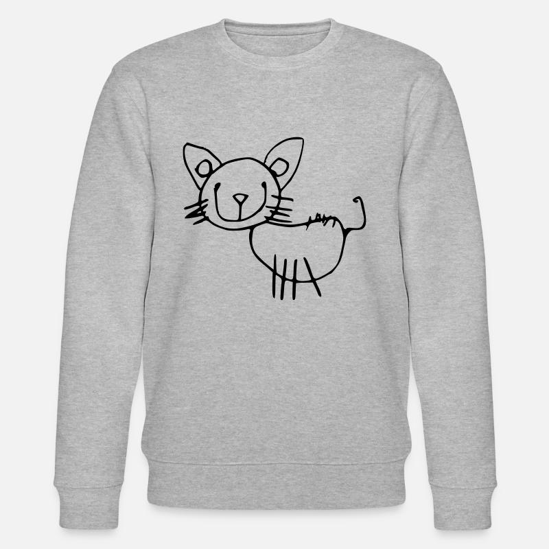 Cat_style - Stanley/Stella Unisex Bio-Sweatshirt CHANGER  - Grau meliert