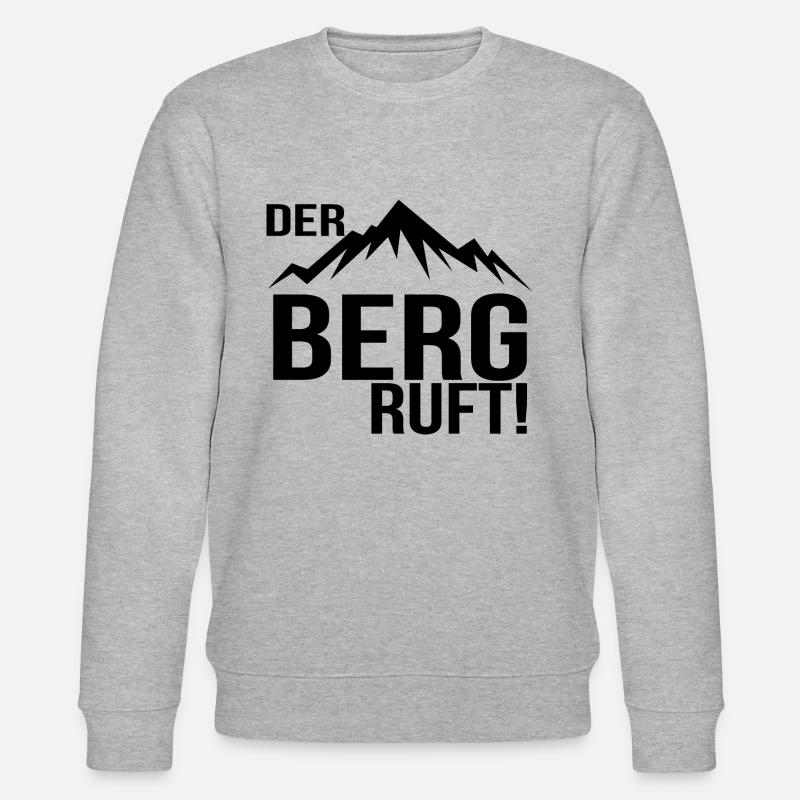 Der Berg ruft - Stanley/Stella Unisex Bio-Sweatshirt CHANGER  - Grau meliert