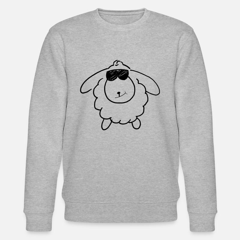Idée cadeau mouton cool - Sweat bio CHANGER Stanley/Stella Unisexe - gris chiné
