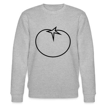 Tomate - Sweat bio CHANGER Stanley/Stella Unisexe - gris chiné - Devant - Nik (191cm) & Marisol (170cm)