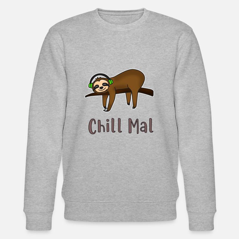 Chill Mal - Stanley/Stella Unisex Bio-Sweatshirt CHANGER  - Grau meliert