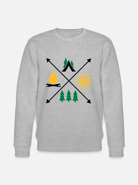 Camping - Stanley/Stella CHANGER Unisex Organic Sweatshirt - heather grey