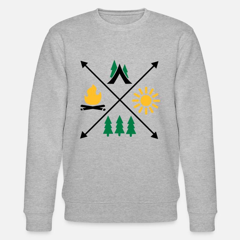Camping - Stanley/Stella CHANGER Unisex Organic Sweatshirt - heather grey