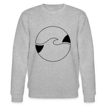 Welle - Stanley/Stella Unisex Bio-Sweatshirt CHANGER  - Grau meliert - Vorne - Nik (191cm) & Marisol (170cm)