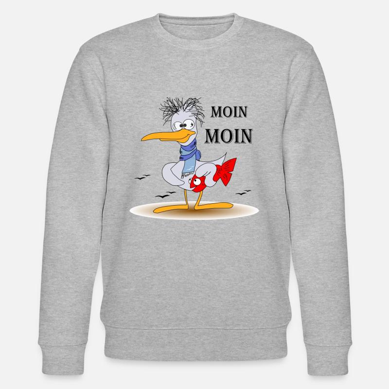 Moin Moin - Stanley/Stella Unisex Bio-Sweatshirt CHANGER  - Grau meliert