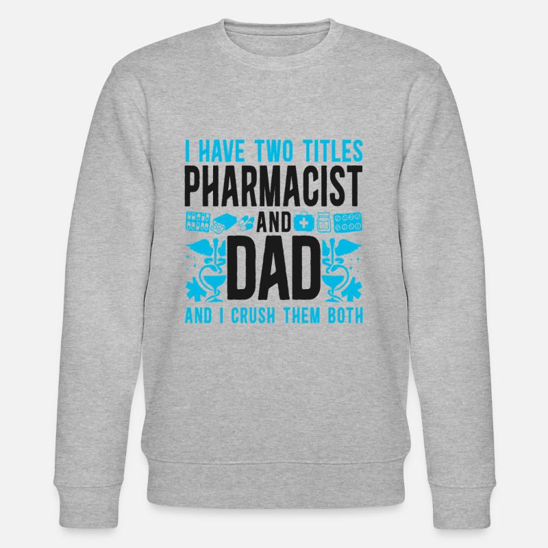 Pharmacy Tech Technician - Stanley/Stella CHANGER Unisex Organic Sweatshirt - heather grey