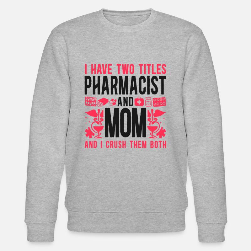 Pharmacy Tech Technician - Stanley/Stella Unisex Bio-Sweatshirt CHANGER  - Grau meliert