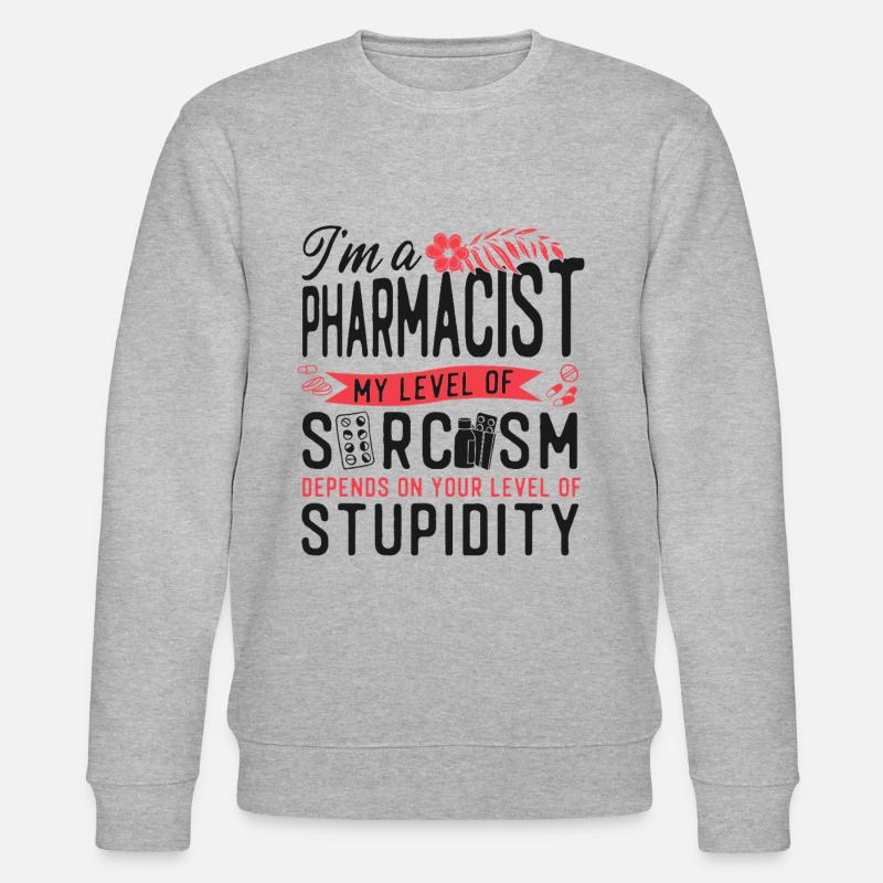 Technicien en pharmacie - Sweat bio CHANGER Stanley/Stella Unisexe - gris chiné