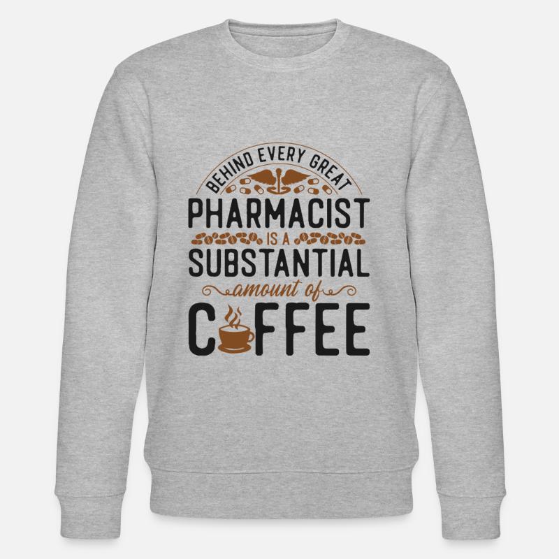 Pharmacy Tech Technician - Stanley/Stella Unisex Bio-Sweatshirt CHANGER  - Grau meliert