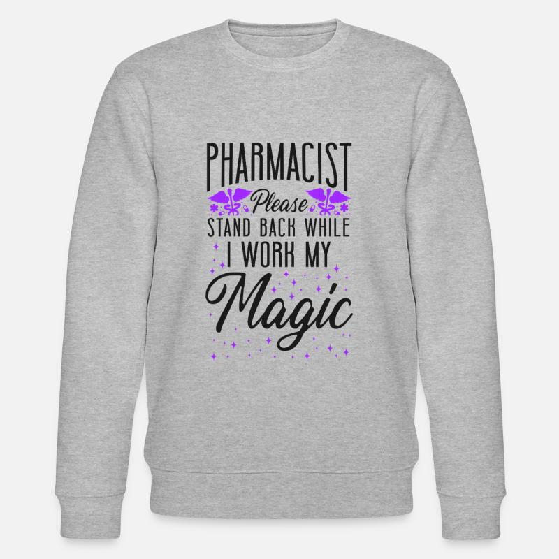 Pharmacy Tech Technician - Stanley/Stella CHANGER Unisex Organic Sweatshirt - heather grey