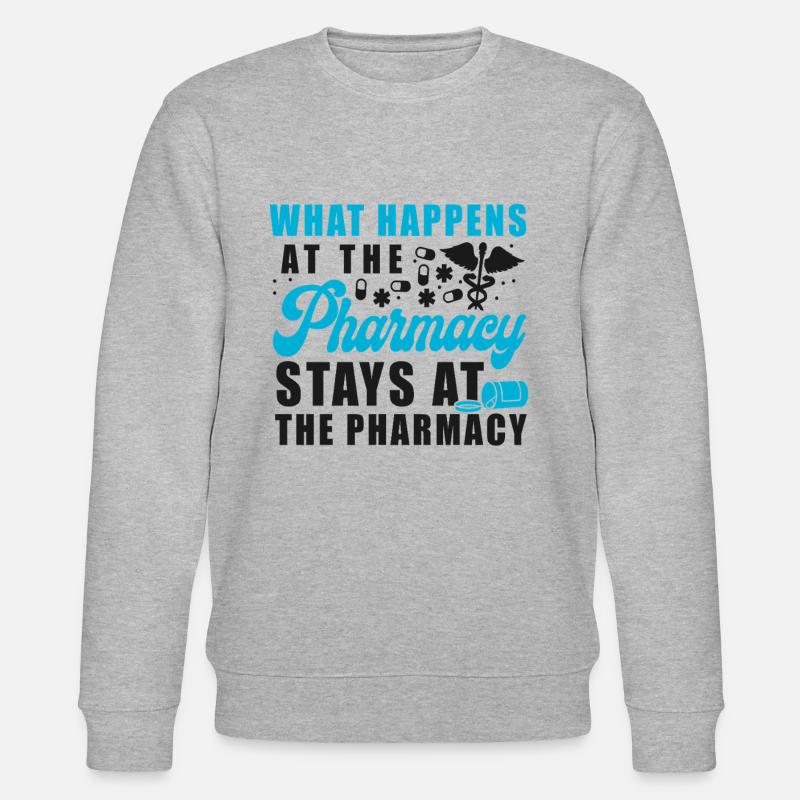 Pharmacy Tech Technician - Stanley/Stella Unisex Bio-Sweatshirt CHANGER  - Grau meliert