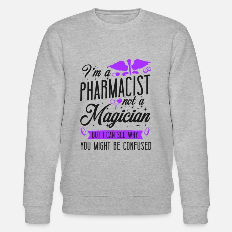 Pharmacy Tech Technician - Stanley/Stella CHANGER Unisex Organic Sweatshirt - heather grey