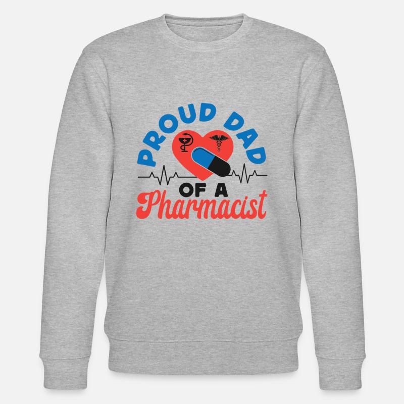 Pharmacy Tech Technician - Stanley/Stella CHANGER Unisex Organic Sweatshirt - heather grey