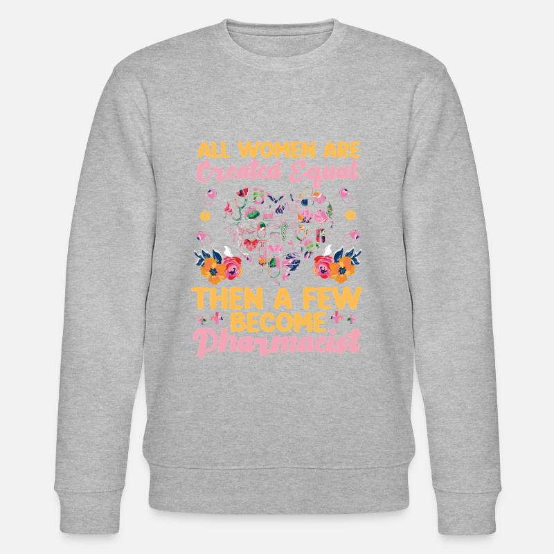 Pharmacy Tech Technician - Stanley/Stella CHANGER Unisex Organic Sweatshirt - heather grey