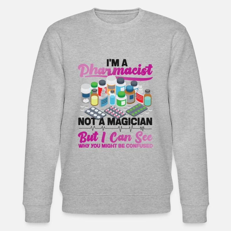 Pharmacy Tech Technician - Stanley/Stella Unisex Bio-Sweatshirt CHANGER  - Grau meliert