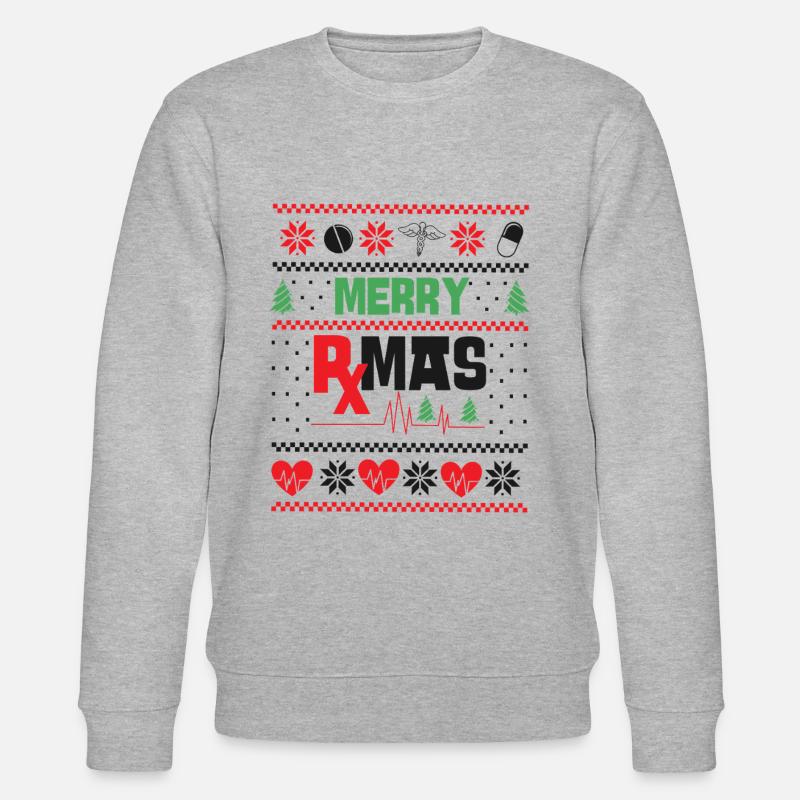 Pharmacy Tech Technician - Stanley/Stella Unisex Bio-Sweatshirt CHANGER  - Grau meliert