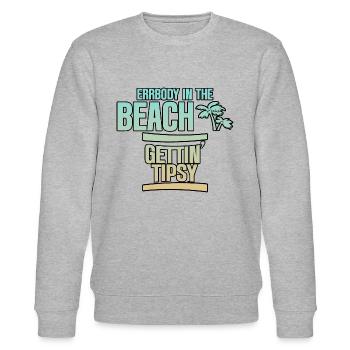Errbody In The Beach Gets Tipsy 4 - Sweat bio CHANGER Stanley/Stella Unisexe - gris chiné - Devant - Nik (191cm) & Marisol (170cm)