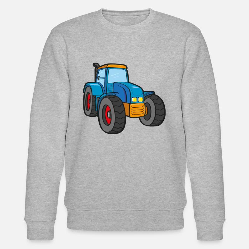 Blauer Traktor - Stanley/Stella Unisex Bio-Sweatshirt CHANGER  - Grau meliert