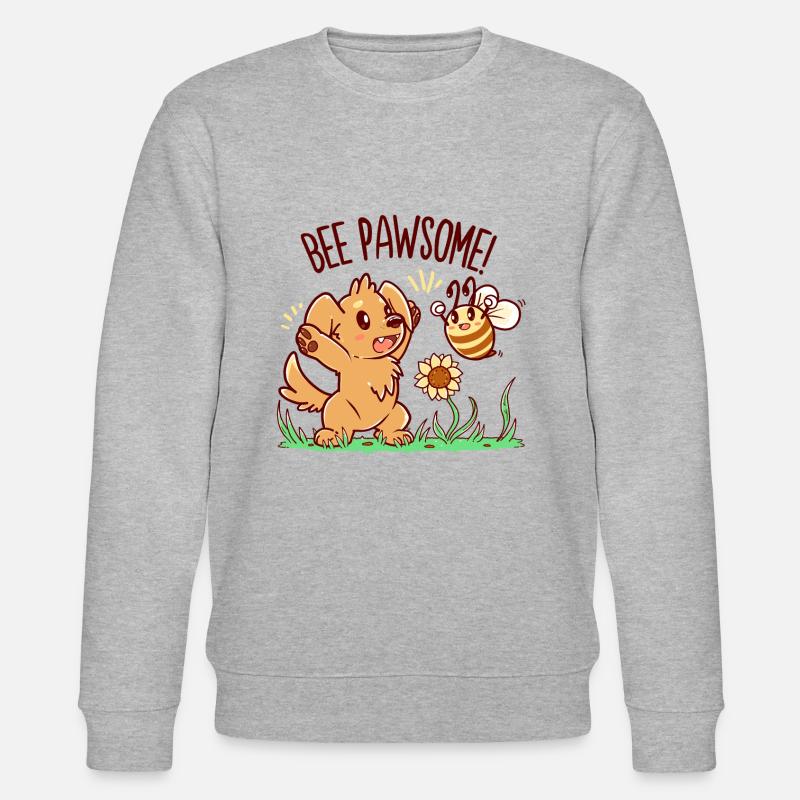 Bee Pawsome Dark Text Ver - Sweat bio CHANGER Stanley/Stella Unisexe - gris chiné