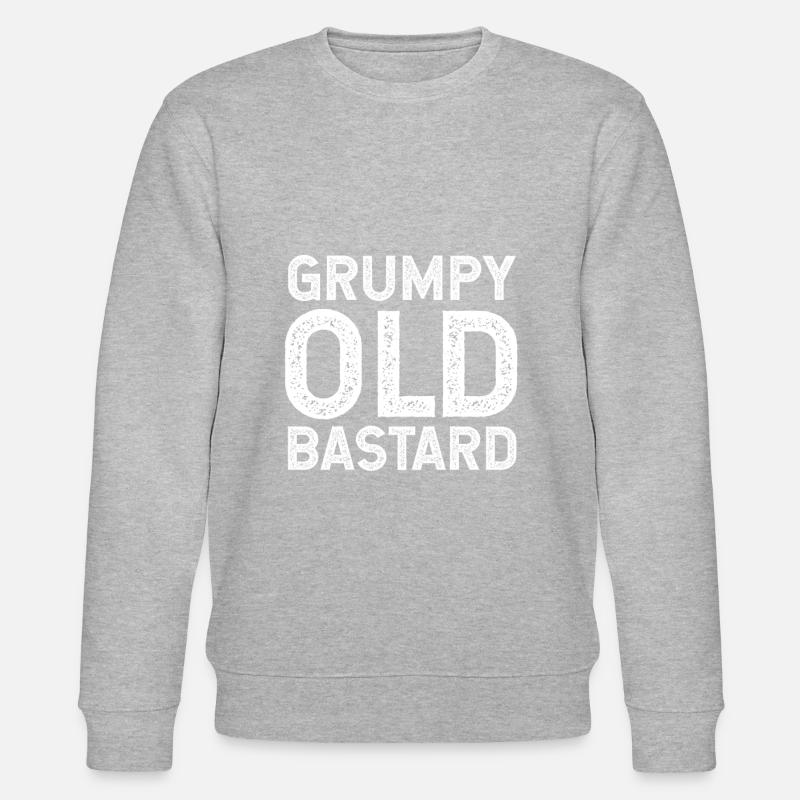 Grumpy alten Bastard - Stanley/Stella Unisex Bio-Sweatshirt CHANGER  - Grau meliert