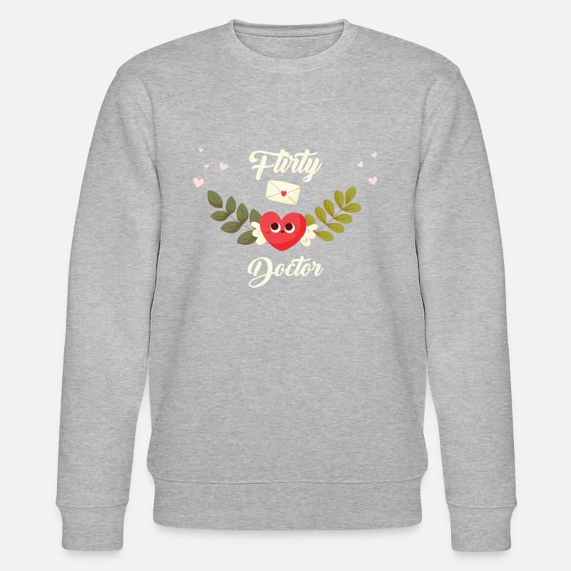 Flirty Doktor - Stanley/Stella Unisex Bio-Sweatshirt CHANGER  - Grau meliert