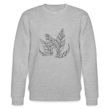 Frühling - Stanley/Stella Unisex Bio-Sweatshirt CHANGER  - Grau meliert - Vorne - Nik (191cm) & Marisol (170cm)