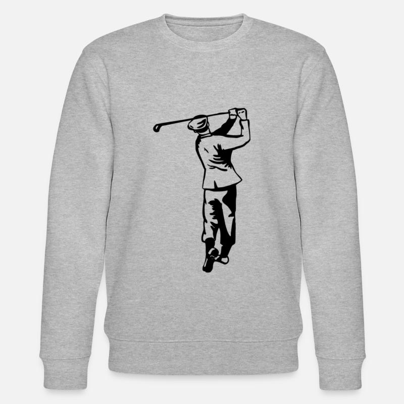 Golf - Golfen - Golfer - Stanley/Stella Unisex Bio-Sweatshirt CHANGER  - Grau meliert