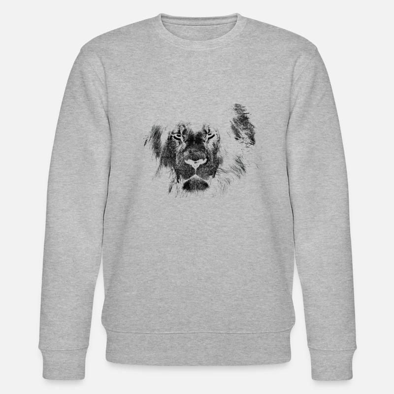 Lion - Sweat bio CHANGER Stanley/Stella Unisexe - gris chiné