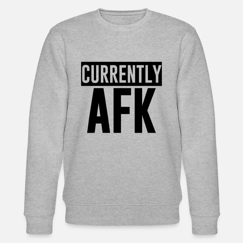 Currently Afk 3 - Stanley/Stella CHANGER Unisex Organic Sweatshirt - heather grey