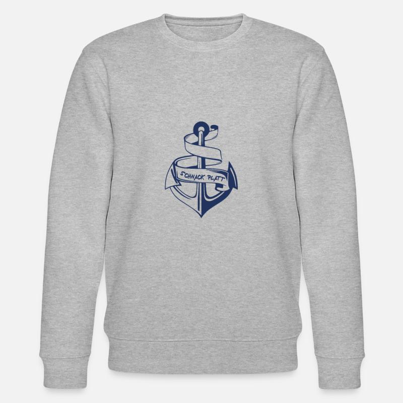 Shirts Schnack Platt Anker - Stanley/Stella Unisex Bio-Sweatshirt CHANGER - Grau meliert