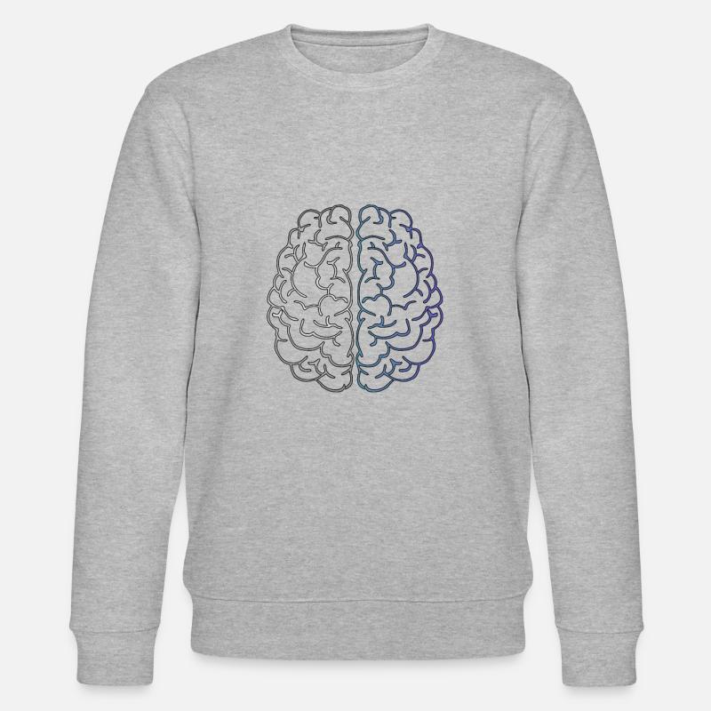 Brain - Stanley/Stella Unisex Bio-Sweatshirt CHANGER  - Grau meliert