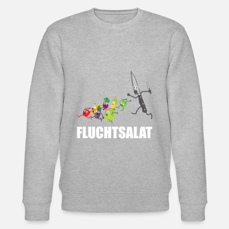 Fruchtsalat - Fluchtsalat Früchte Obst Gemüse - Stanley/Stella Unisex Bio-Sweatshirt CHANGER - Grau meliert