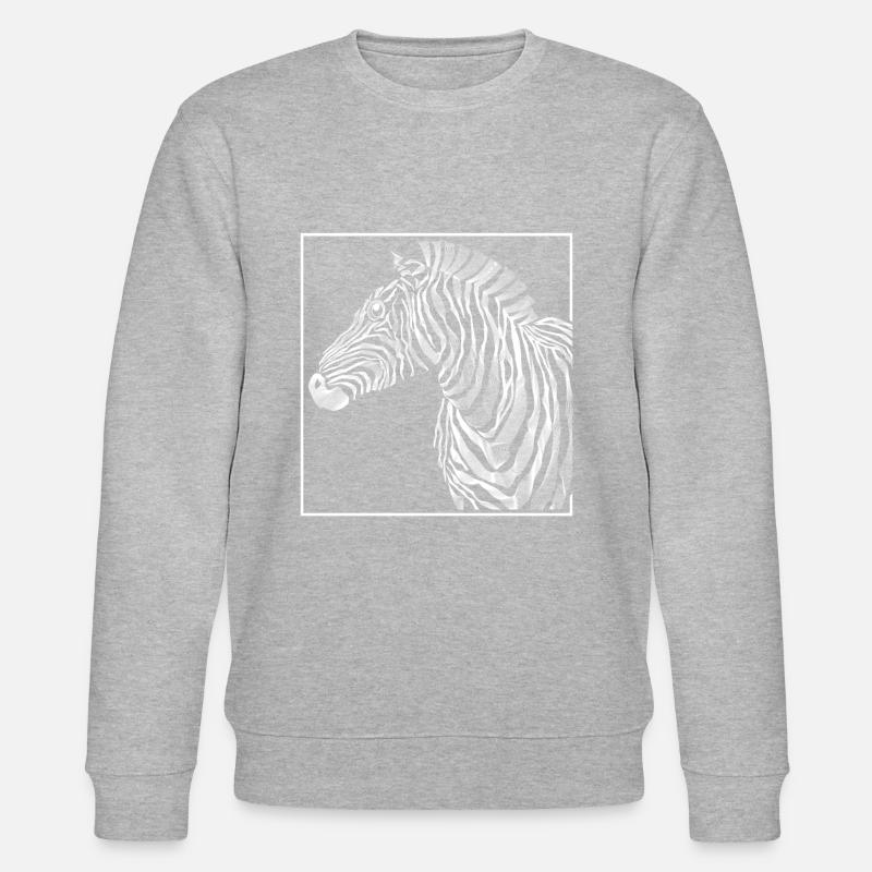 Zebra Zebra Zebra - Stanley/Stella Unisex Bio-Sweatshirt CHANGER - Grau meliert