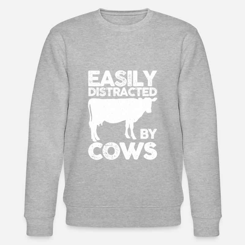 Cow - Stanley/Stella Unisex Bio-Sweatshirt CHANGER  - Grau meliert
