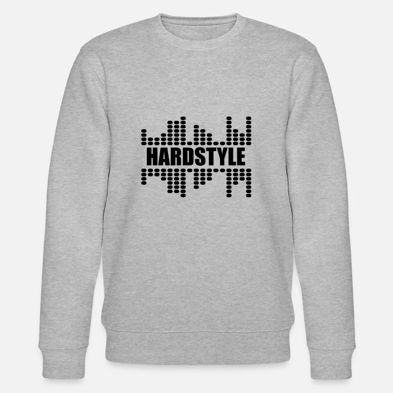 Hardstyle Music EDM Techno DJ - Stanley/Stella Unisex Bio-Sweatshirt CHANGER  - Grau meliert