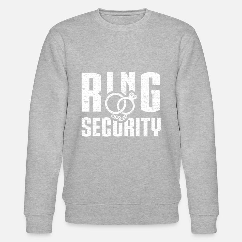 Ring Security Wedding Ring - Stanley/Stella CHANGER Unisex Organic Sweatshirt - heather grey